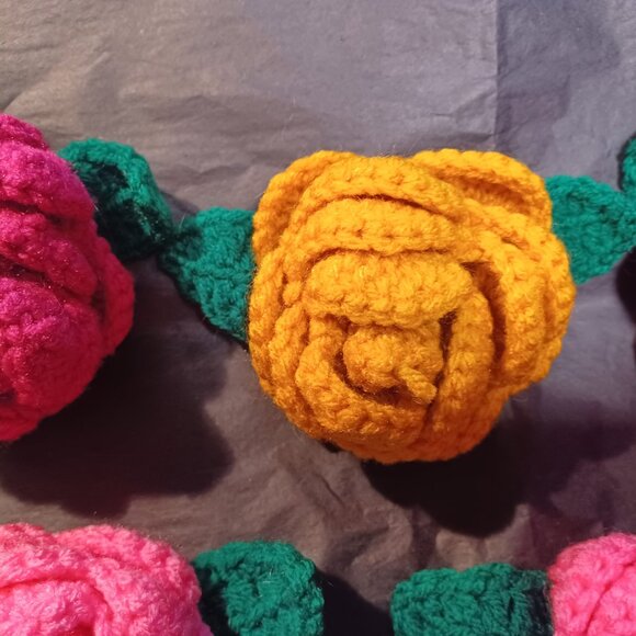 Hand Crocheted Roses - Picture 4 of 6